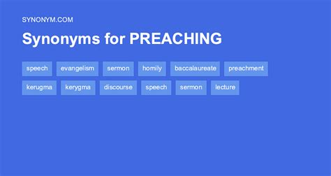 presets synonym|another word for preaching.